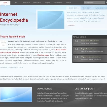 Encyclopedia Html Template
